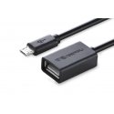Ugreen 10396 USB кабель USB 2.0 0,12 m USB A Micro-USB B Черный
