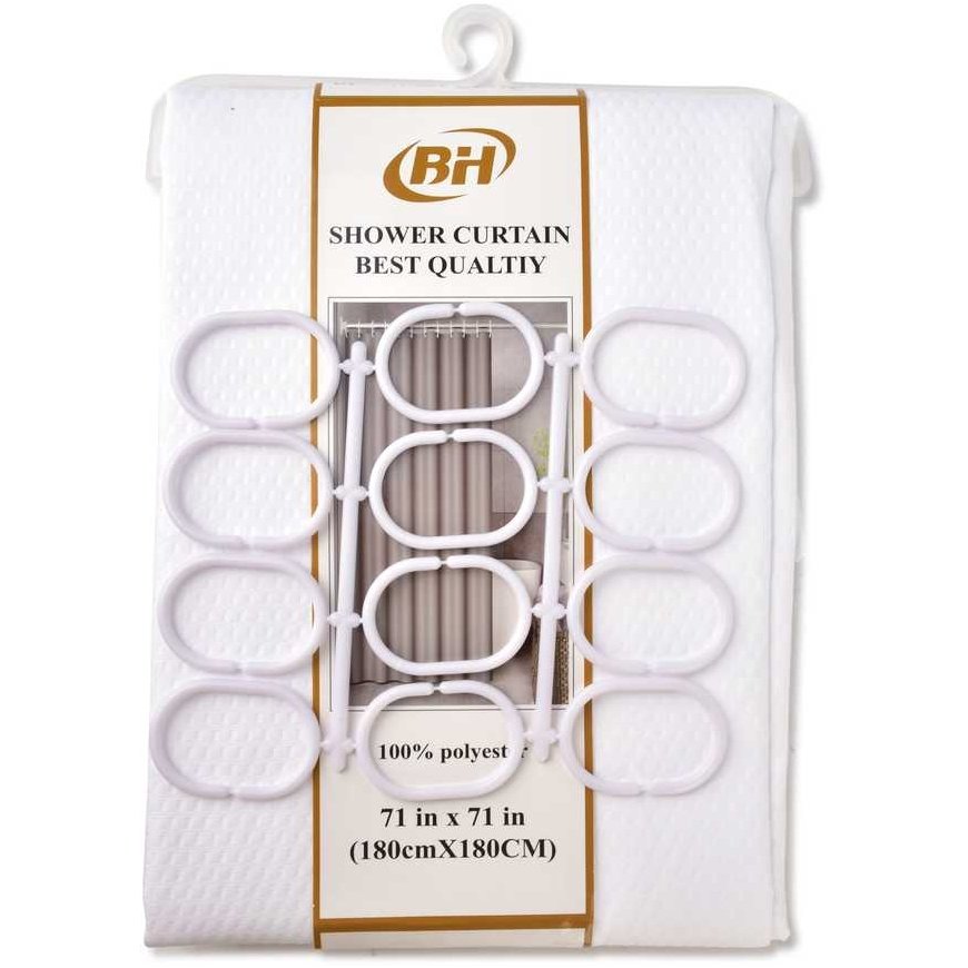 Lumarko Bathlab ZAC Baltas Dušo aizkars 180x180cm