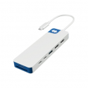 Targus Hyper HyperDrive Flex 9 Port Dual 4K HDMI USB-C Hub, Blue | Hyper