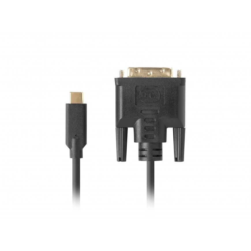 Lanberg CA-CMDV-10CU-0030-BK видео кабель адаптер 3 m USB Type-C DVI-D Черный – 2
