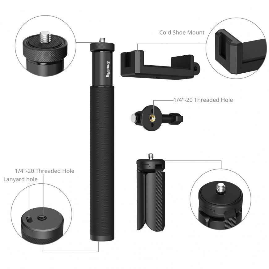 SmallRig 5403 selfie stick Universal Black – 2