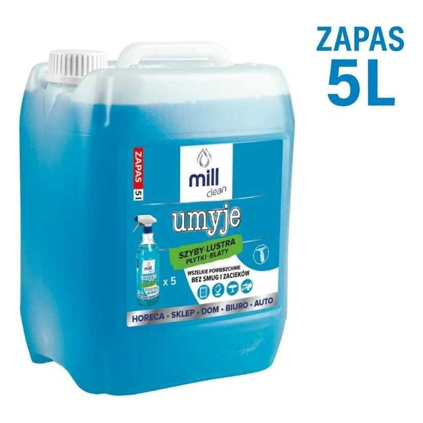 Очиститель для окон, стекол, зеркал и плитки Madonis „Mill Clean“, 5 л – 2