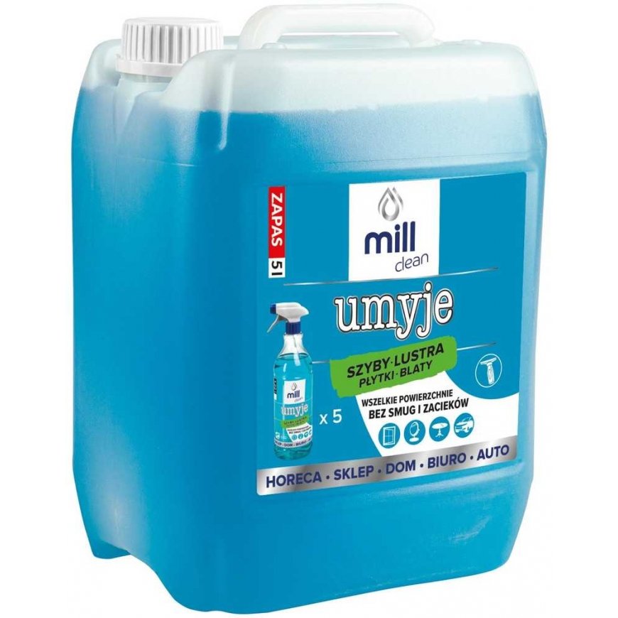 Madonis 'Mill Clean' window, glass, mirror, tile cleaning liquid, 5 l – 5