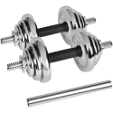 Chromatut, säädettävällä painolla varustetut valurautapainot kantolaukussa, 20 kg REBEL ACTIVE -setti Chromatut, säädettävällä painolla varustetut valurautapainot kantolaukussa, 20 kg REBEL ACTIVE -setti