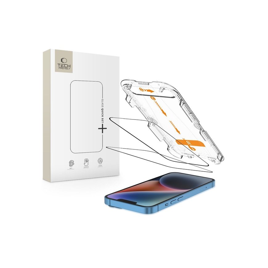 KARENDATUD KLAAS TECH-PROTECT QUICK SET+ 2-PAK IPHONE 13 | 13 PR