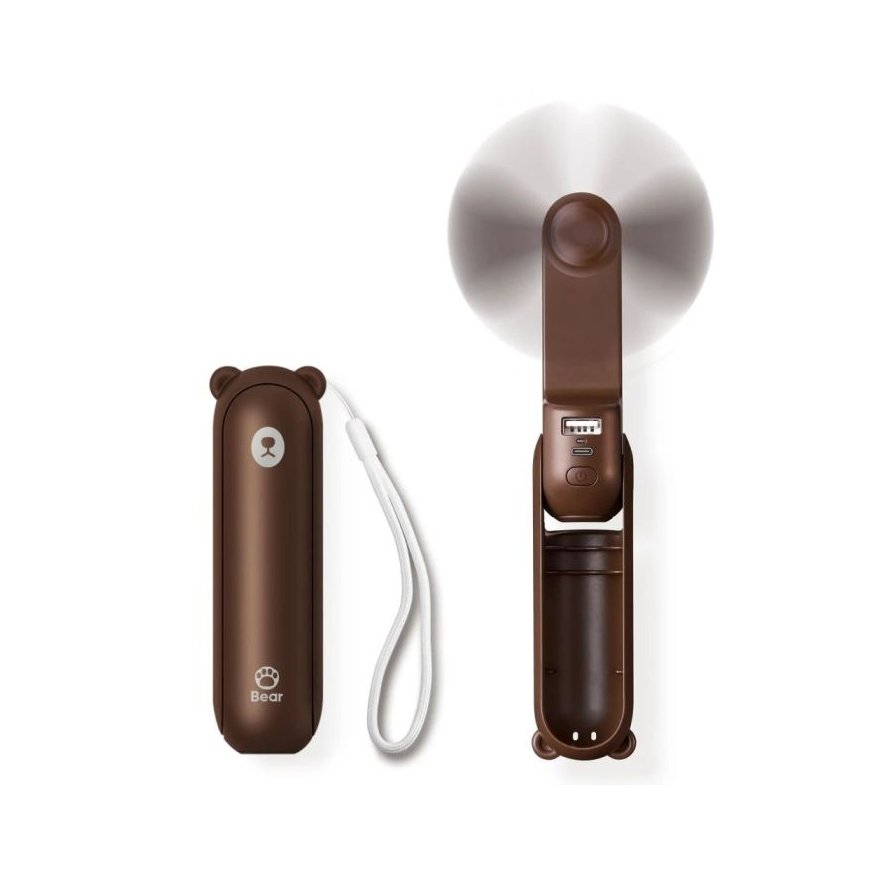 Jisulife rankinis ventiliatorius Life8 nešiojamas USB ventiliatorius su maitinimo banku ir