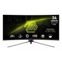 MSI MAG 345CQR PC lamekuvar 86,4 cm (34") 3440 x 1440 pikslit UltraWide Dual Quad HD Must MSI MAG 345CQR PC lamekuvar 86,4 cm (34") 3440 x 1440 pikslit UltraWide Dual Quad HD Must