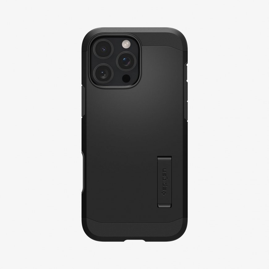 Spigen iPhone 16 Pro Max Case mobilo telefonu apvalks Melns – 2