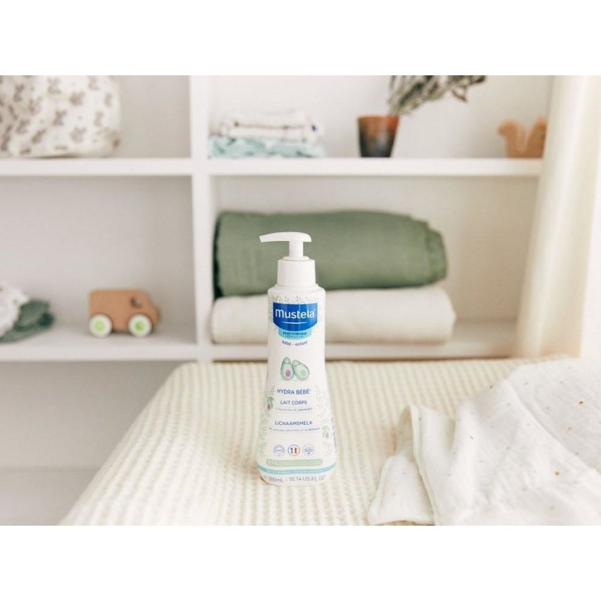 Mustela Lait corps Hydra Bébé à l'avocat BIO 500ml Kūdikių kūno losjonas – 3