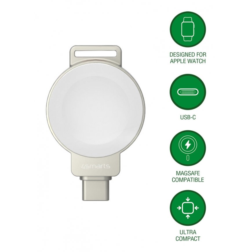 4smarts 541476 mobiilseadme laadija Nutikell Pruun, Hõbe, Valge USB Traadita laadimine Hoonesisene, – 2
