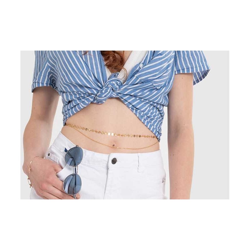 TROLI Modern Double Gold-Plated Waist Chain – 4