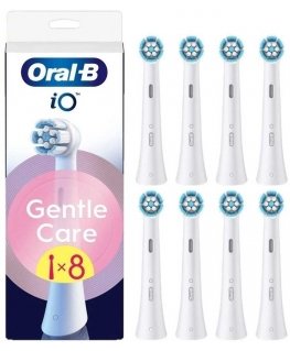 Oral-B iO Gentle Care -vaihtoharjat 8kpl, valkoinen