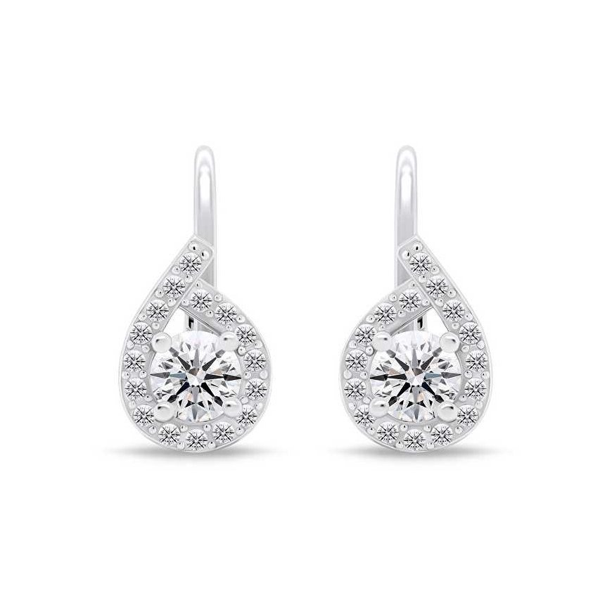 Brilio Silver Brilio Silver Sparkling silver earrings with clear zirconia EA756W – 2