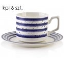Affek Design JOY 6 puodelių su lėkštutėmis rinkinys, mėlynas Affek Design JOY 6 puodelių su lėkštutėmis rinkinys, mėlynas