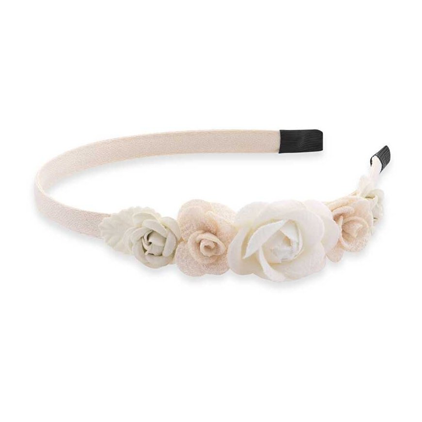 Simple hair headband with flowers