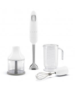 Smeg HBF03WHEU blender Immersion blender 700 W Stainless steel, White