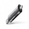 Axagon CRE-SAC kortinlukija USB 3.0 Type-A/Type-C Harmaa Axagon CRE-SAC kortinlukija USB 3.0 Type-A/Type-C Harmaa