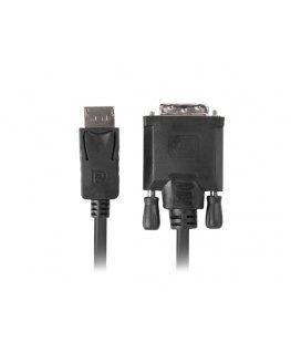 Lanberg CA-DPDV-10CU-0018-BK videokaapeli-adapteri 1,8 m DisplayPort DVI-D musta