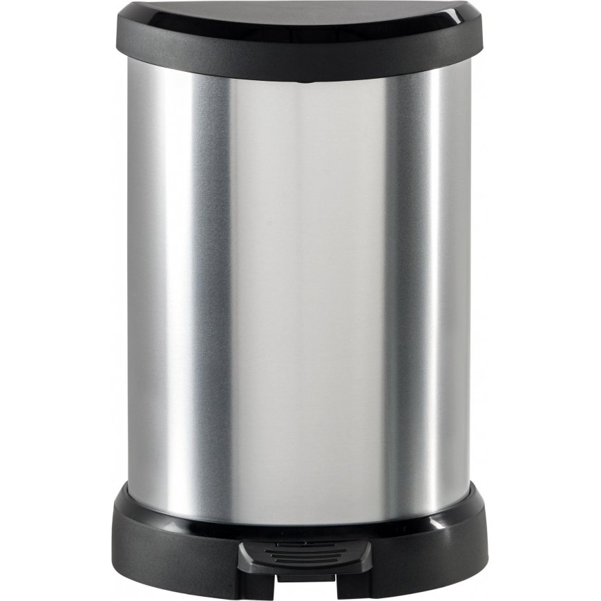 Curver Deco Bins 3253922160018 Round Black, Silver – 2
