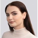 Серьги Troli Subtilus, покрытые золотом, с белыми кристаллами Серьги Troli Subtilus, покрытые золотом, с белыми кристаллами