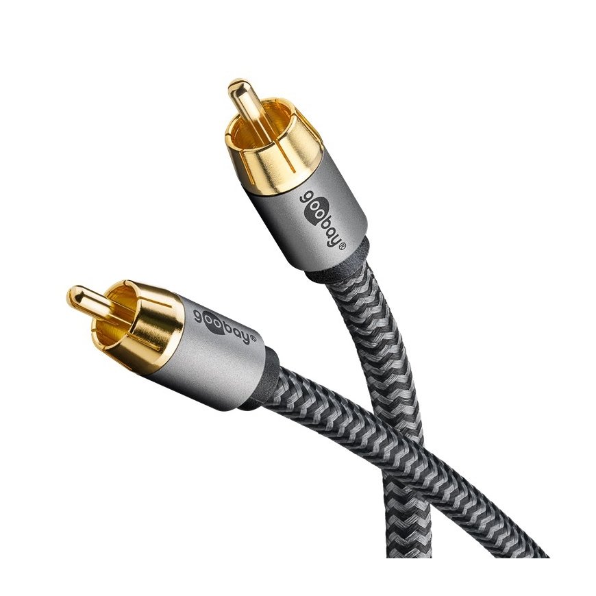 Goobay 65296 аудио кабель 5 m RCA Серебристый, Черный – 2