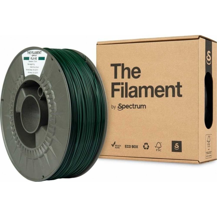 Spectrum 3D tarjoaa, PLA HS, 1,75 mm, 1000 g, TF-24039, sammalenvihreä – 4