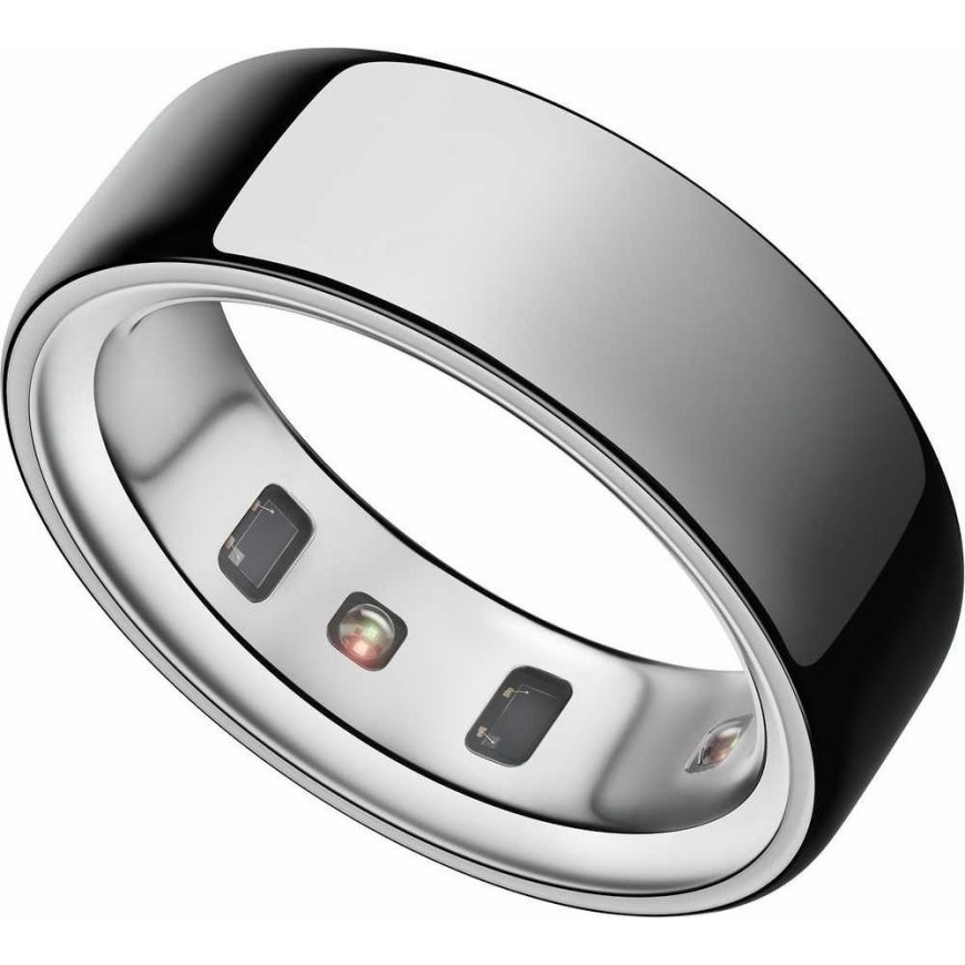 Oura Ring 4 smart ring, Silver, size 8