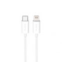 Puro TPE 20W USB-C - Lightning kabelis 2m - balts Puro TPE 20W USB-C - Lightning kabelis 2m - balts