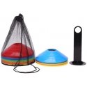 Lean Training cones with stand and bag, 50 pcs, 19 cm Lean Training cones with stand and bag, 50 pcs, 19 cm