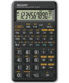 Sharp EL-501T calculator Pocket Scientific Black, White