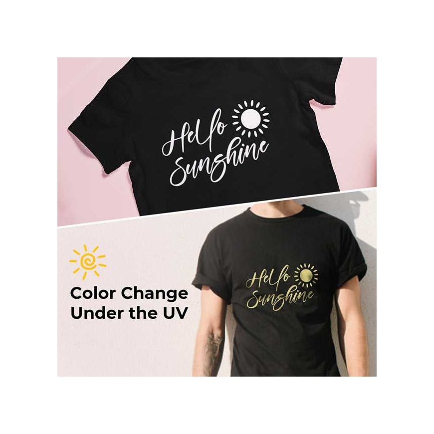 xTool Sun color changing heat transfer vinyl - 20pcs – 3