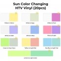 xTool Sun spalvą keičiantis šilumos perdavimo vinilas – 20vnt xTool Sun spalvą keičiantis šilumos perdavimo vinilas – 20vnt