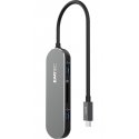 Emtec T650C Type-C HUB USB 3.2 Gen 1 (3.1 Gen 1) Type-A musta