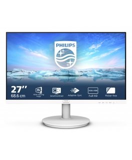 Philips V Line 271V8AW/00 монитор для ПК 68,6 cm (27") 1920 x 1080 пикселей Full HD ЖК Белый