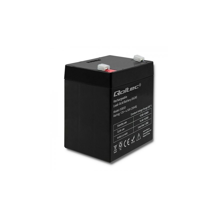 Qoltec 53033 automašīnas akumulators AGM (Absorbējošā