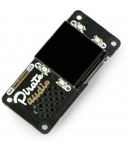 Pirātu audio skaļrunis, skaļrunis ar ekrānu, DAC, paredzēts Raspberry Pi, Pimoroni PIM485