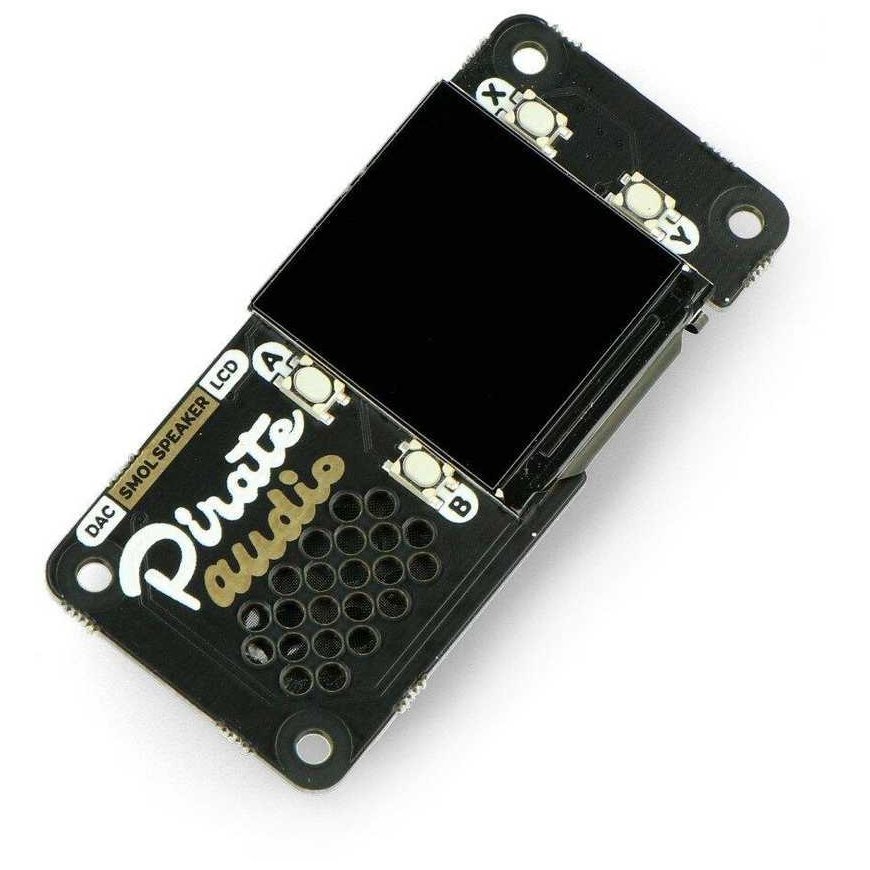Pirate Audio Speaker, speaker with screen, DAC, designed for Raspberry Pi, Pimoroni PIM485