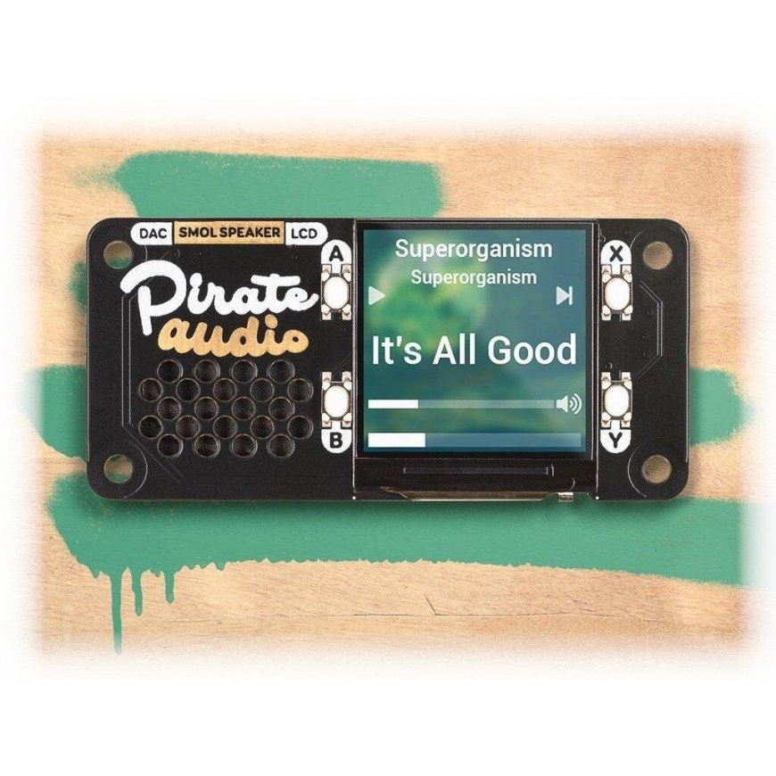 Pirate Audio Speaker, speaker with screen, DAC, designed for Raspberry Pi, Pimoroni PIM485 – 5