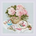 UAB Riolis Cross Stitch Kit "Time to Embroider" 30x30 cm SR2280 UAB Riolis Cross Stitch Kit "Time to Embroider" 30x30 cm SR2280