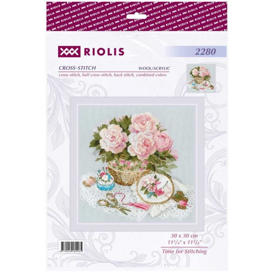 Uab Riolis ristipistokirjontasarja "Aika kirjontaa" 30x30 cm SR2280 – 3