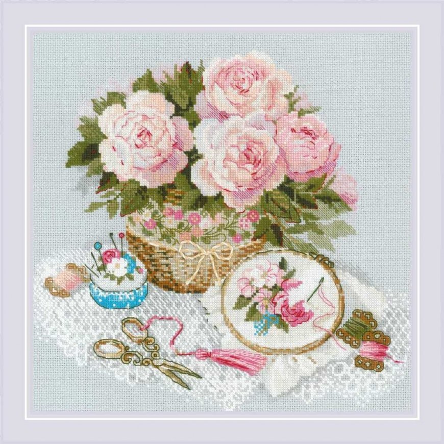 UAB Riolis Cross Stitch Kit "Time to Embroider" 30x30 cm SR2280 – 5