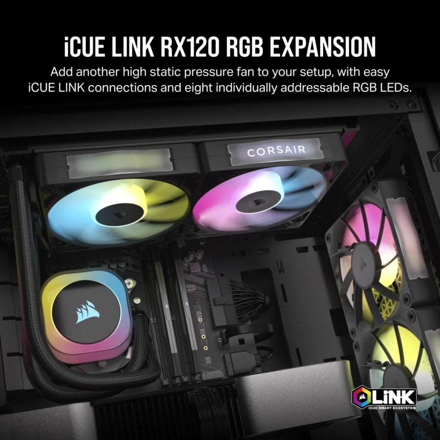 Corsair iCUE LINK RX120 RGB Arvuti korpus Ventilaator 12 cm Must 1 tk – 2