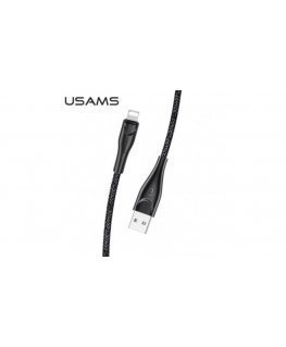 Usams SJ397 Universal Braided 2A Apple Lightning (MD818ZM/A) USB Data & Charger Cable 3m Black