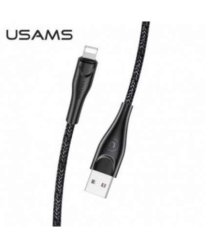 Usams SJ397 Universāls 2A Apple Lightning (MD818ZM/A) USB Datu un Uzlādes Kabelis 3m Melns – 2