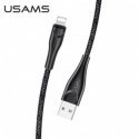 Usams SJ397 Universal Braided 2A Apple Lightning (MD818ZM/A) USB Data & Charger Cable 3m Black