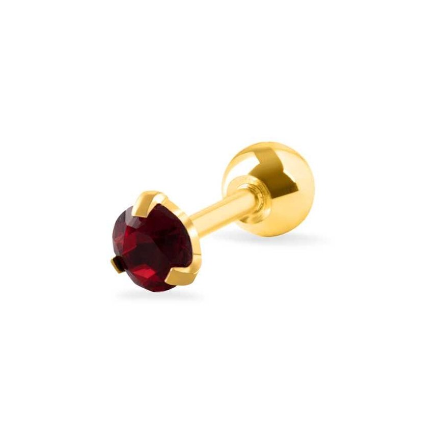 Troli Veriamasis earring with a red crystal