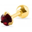 Troli Veriamasis earring with a red crystal Troli Veriamasis earring with a red crystal