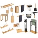 WENKO 24750100 bathroom storage container Wood Bamboo Bathroom organizer