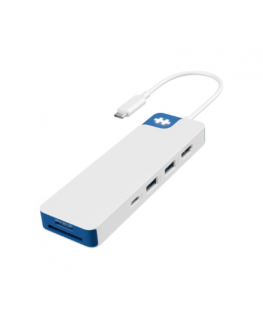 Targus Hyper HyperDrive Flex 8 Port USB-C centrmezgls, Zils | Hyper