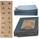 Salokāms jogas paklājs no korķa materiāla, 183x61x0,4 cm, ENERO FIT Salokāms jogas paklājs no korķa materiāla, 183x61x0,4 cm, ENERO FIT